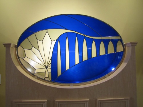 Colored Glass Art of the Confederation Bridge
