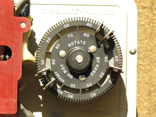 Crouse-Hinds Electromechanical Traffic signal controller dial